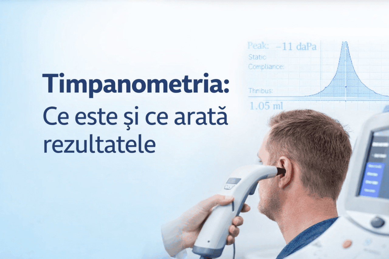 Timpanometria - evaluarea mobilității timpanului și a presiunii urechii medii la ORL24