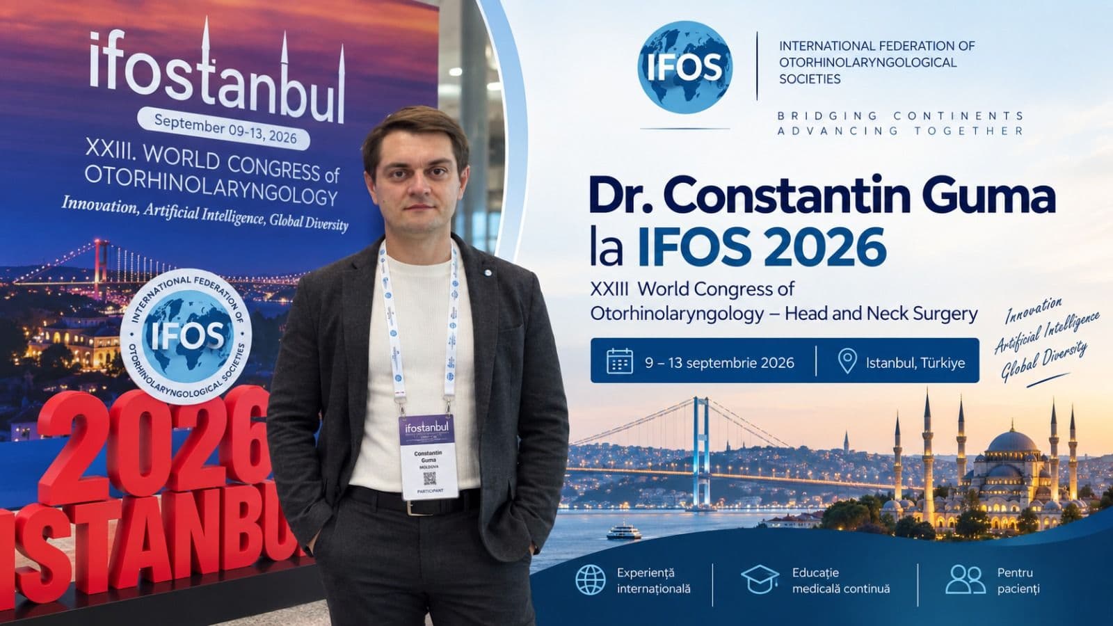 Доктор Константин Гума на Всемирном конгрессе IFOS 2026 в Стамбуле