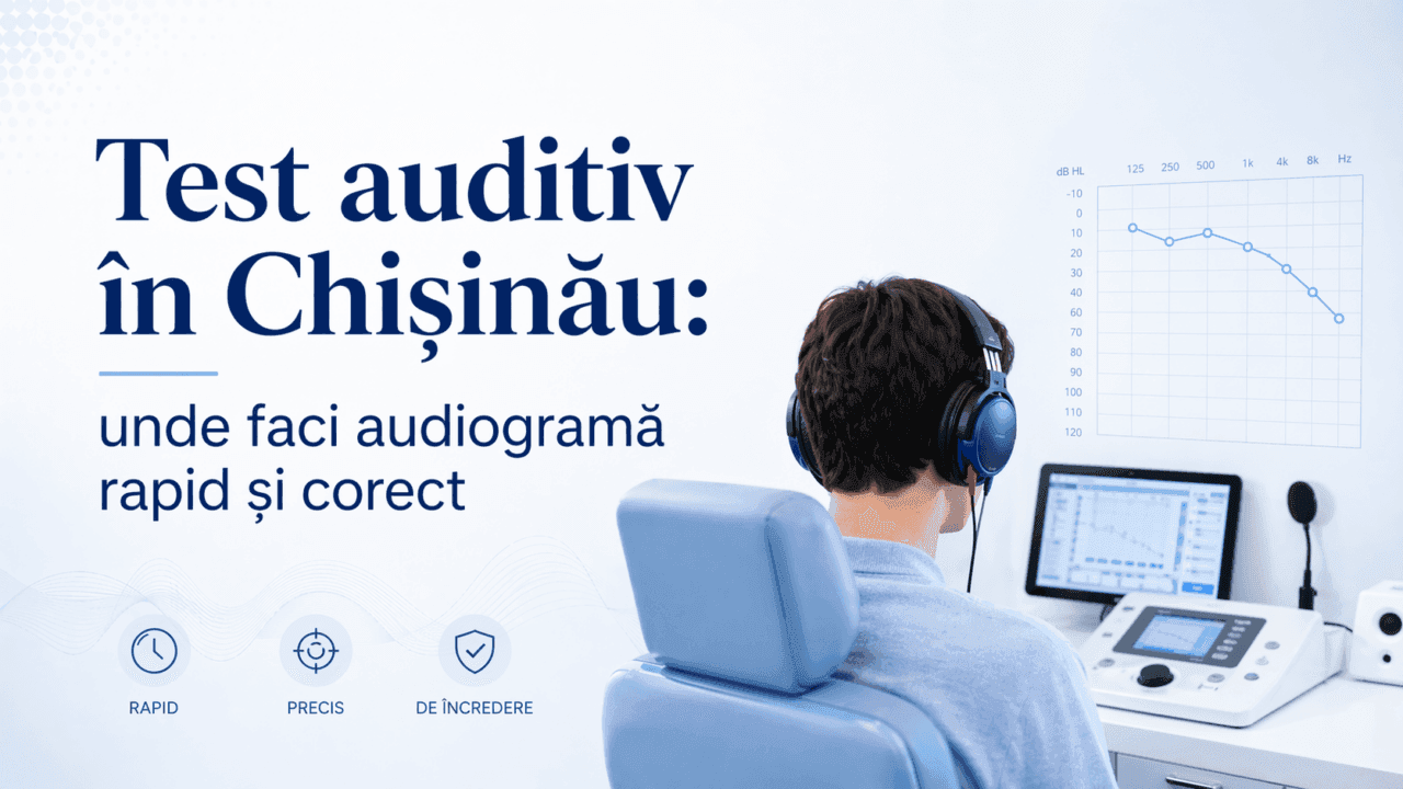 Test auditiv în Chișinău: unde faci audiogramă rapid și corect