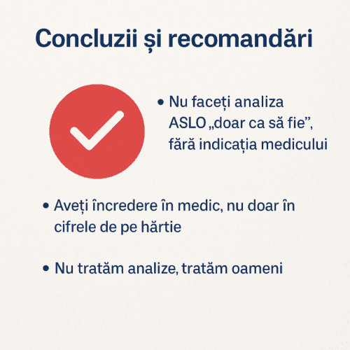 Recomandări clinice privind interpretarea ASLO de la ORL24