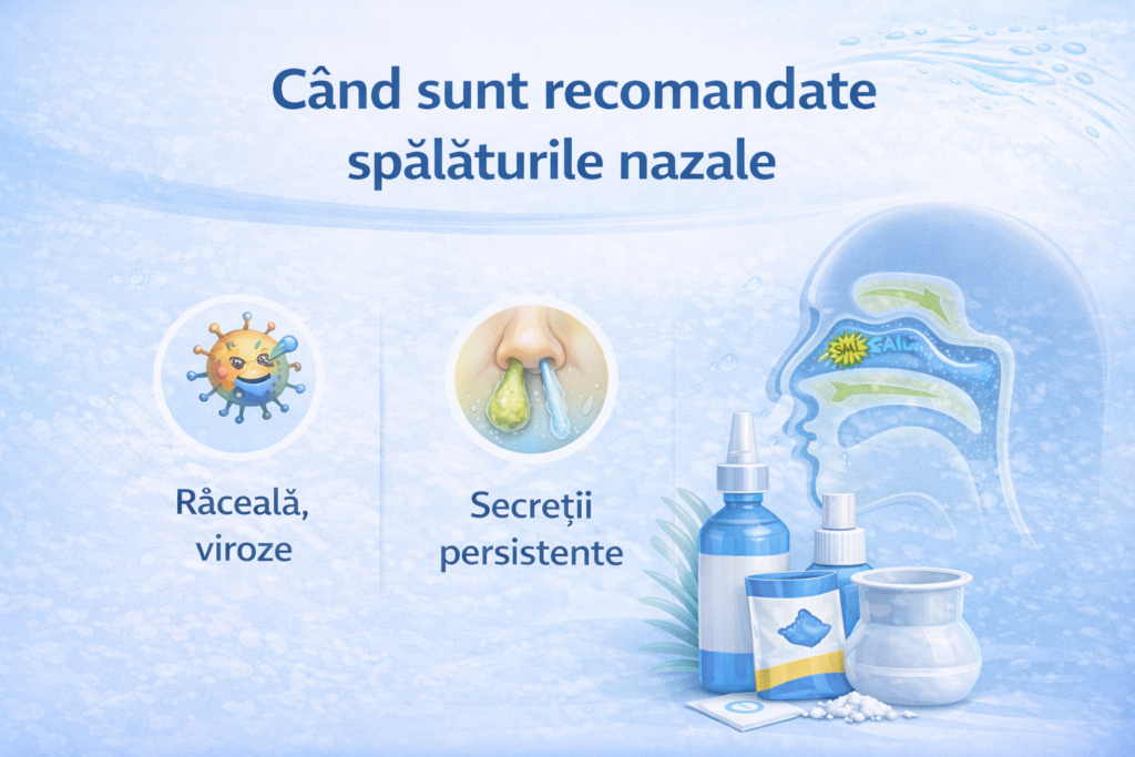 Indicații pentru spălături nazale - răceală, viroze și secreții nazale persistente
