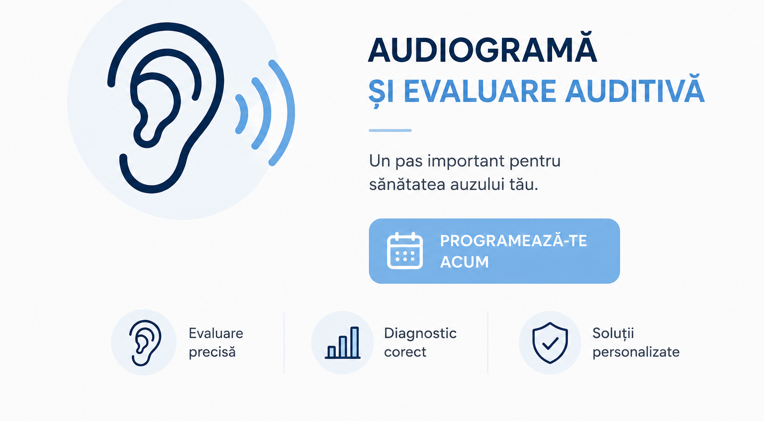 Evaluare audiologică și audiogramă la ORL24